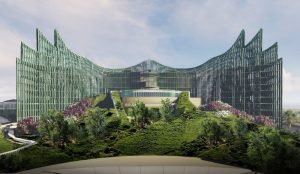 Wah! Patung Istana Garuda IKN Kini Berubah Jadi Warna Biru Toska, Ini Alasannya