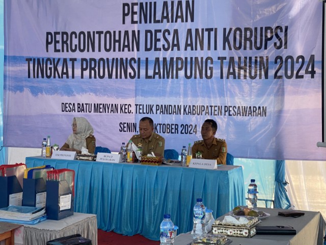 Desa Batu Menyan Wakili Kabupaten Pesawaran Penilaian Replikasi Desa Anti Korupsi 