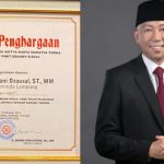 Penghargaan Satyalancana Aditya Karya Mahatva Yodha di Raih Rahmat Mirzani Djausal