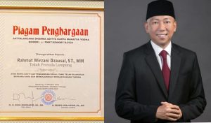 Penghargaan Satyalancana Aditya Karya Mahatva Yodha di Raih Rahmat Mirzani Djausal