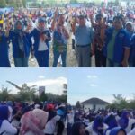 Sukseskan PSU, Dukung Nanda-Anton, Ribuan Masyarakat Senam Bersama DPD PAN