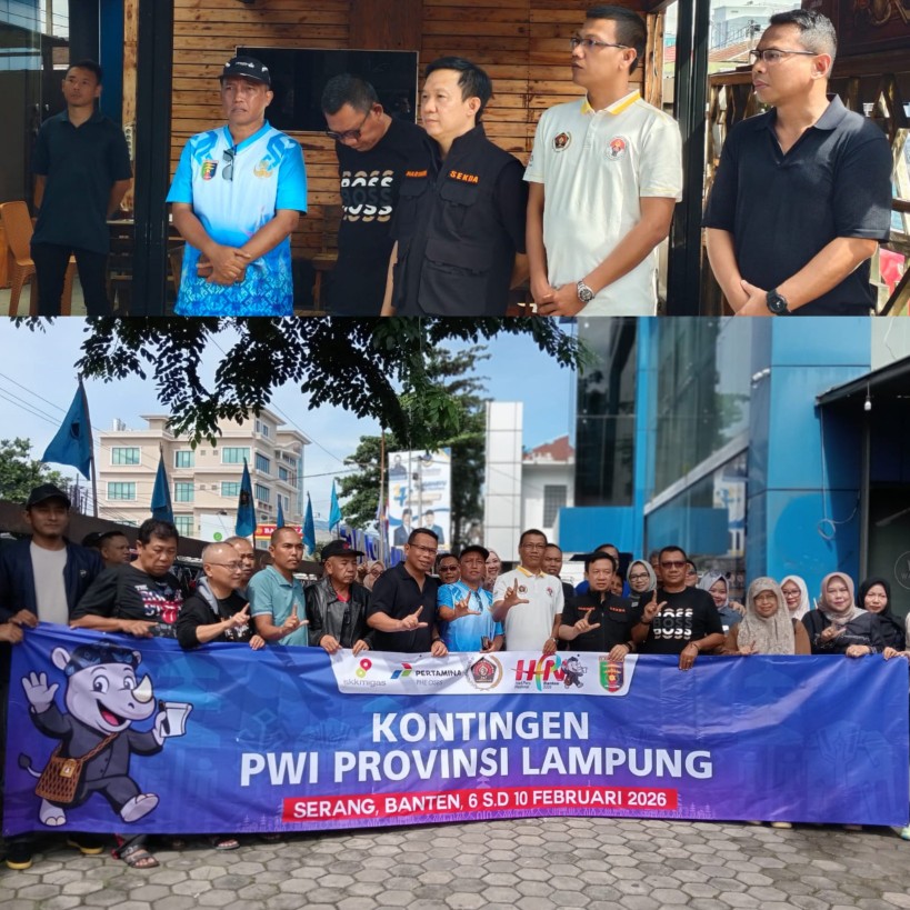 Serbu Banten, Ratusan Anggota PWI Lampung Meriahkan Hari Pers Nasiona