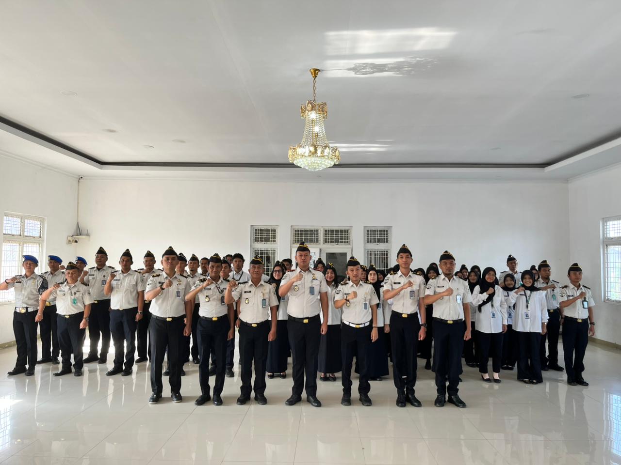 Komitmen Integritas, Rutan Kelas 1 Bandarlampung Gelar Apel Ikrar Bersih