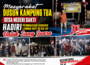 Masyarakat Dusun Kampung Tua Hadiri Pembagian Hadiah Lomba HUT RI ke-81, Untuk Sang Juara