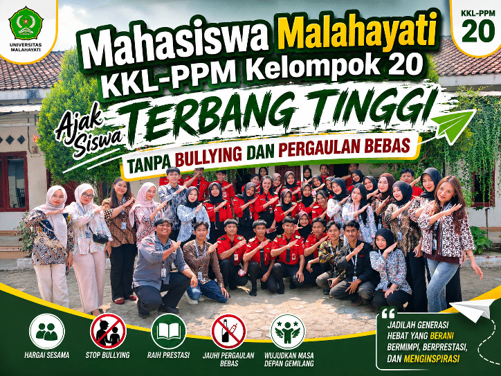 Mahasiswa Malahayati KKL-PPM Kelompok 20 Ajak Siswa Terbang Tinggi Tanpa Bullying dan Pergaulan Bebas