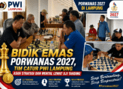 Bidik Emas Porwanas 2027, Tim Catur PWI Lampung Asah Strategi dan Mental Lewat Uji Tanding