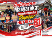 Antusiasme Masyarakat Dusun Kampung Tua Rayakan HUT RI ke- 81