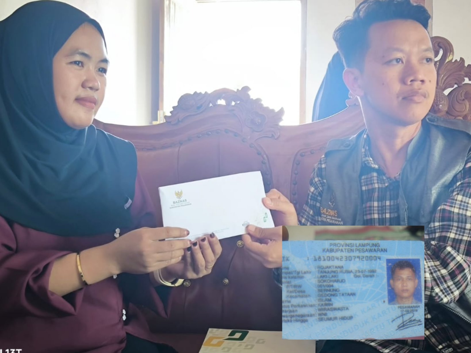 Berhari-hari Menanti Kabar Suami, Keluarga Korban KMP Virgo Terima Bantuan BAZNAS Pesawaran