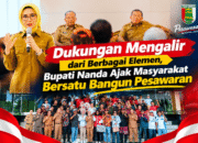 Dukungan Mengalir dari Berbagai Elemen, Bupati Nanda Ajak Masyarakat Bersatu Bangun Pesawaran