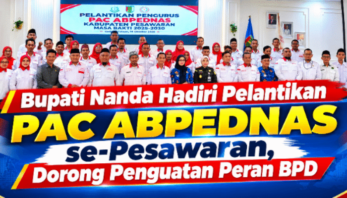 Bupati Pesawaran Nanda Indira Hadiri Pelantikan PAC ABPEDNAS, Dorong Penguatan Peran BPD