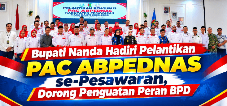 Bupati Pesawaran Nanda Indira Hadiri Pelantikan PAC ABPEDNAS, Dorong Penguatan Peran BPD